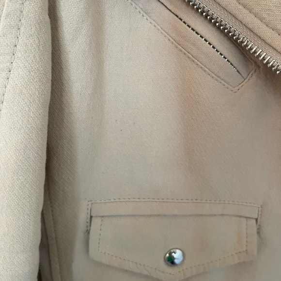 BLANKNYC - Tan/Cream Cotton Moto Jacket - Picture 5 of 9